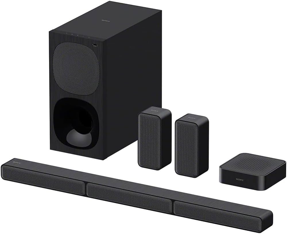 Sony HT-S40R 5.1ch Sistema de barra de sonido de cine en casa, negro
