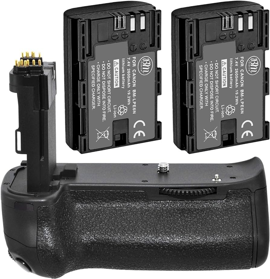Amazon.com: Kit de agarre de batería para cámara digital Canon EOS ...