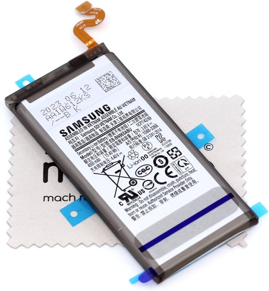 Batería para Samsung Original para Samsung Galaxy Note 9 (N960F) EB-BN960 con mungoo Pantalla paño de limpieza