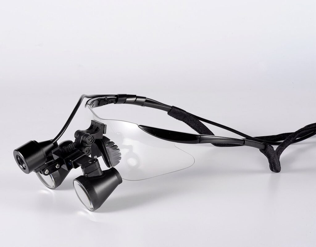 Binoculares para marco de anteojos en color negro Songzi Optics (2,5X, 3X, 3,5X Opcional), lupas médicas dentales, lupas quirúrgicas y luces de alto...