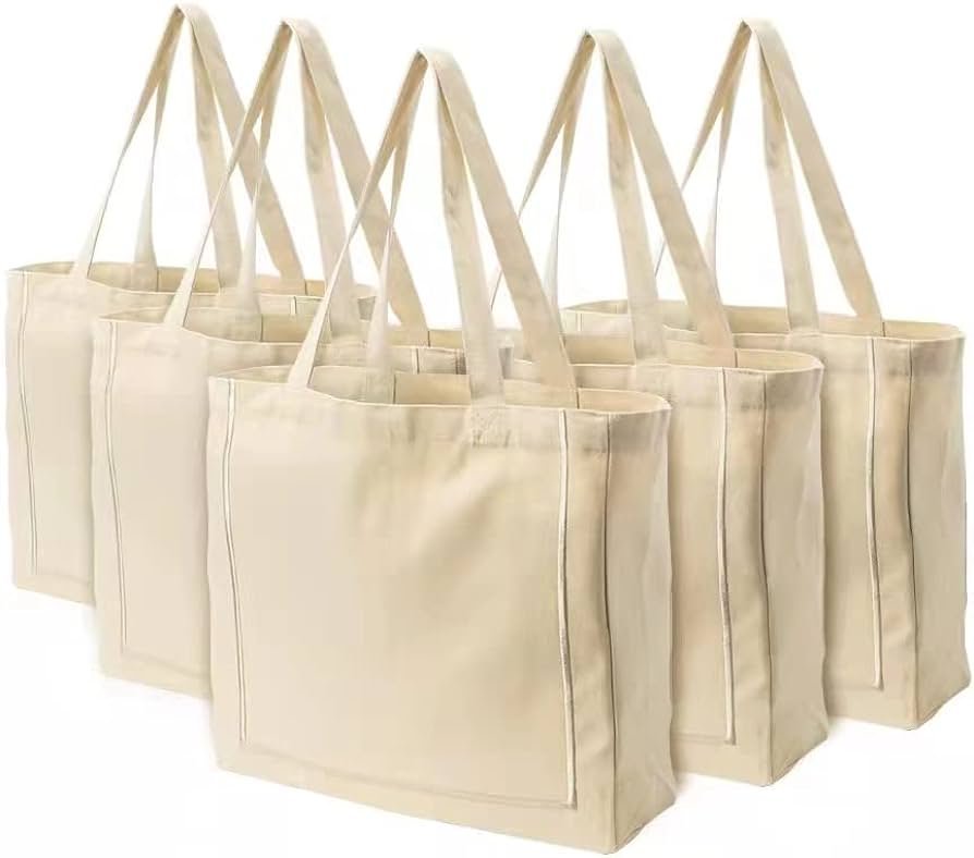 Amazon.com: Azuca Bolsas reutilizables de tela para compras ...