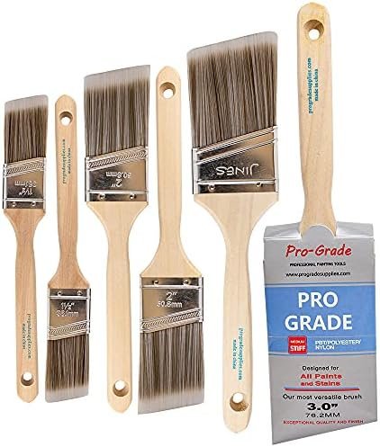 Amazon.com: Pro Grade - Pinceles de pintura - Paquete de 6 ...