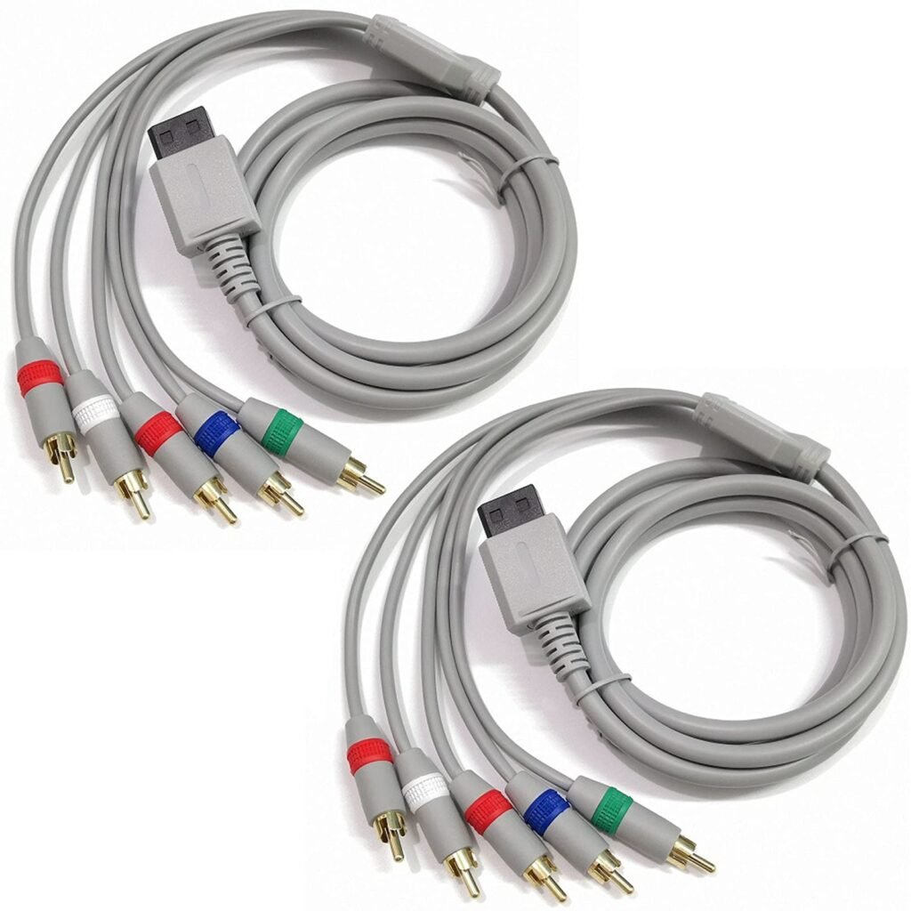 Amazon.com: Cable componente AV de 6 pies para Nintendo Wii/Wii U ...