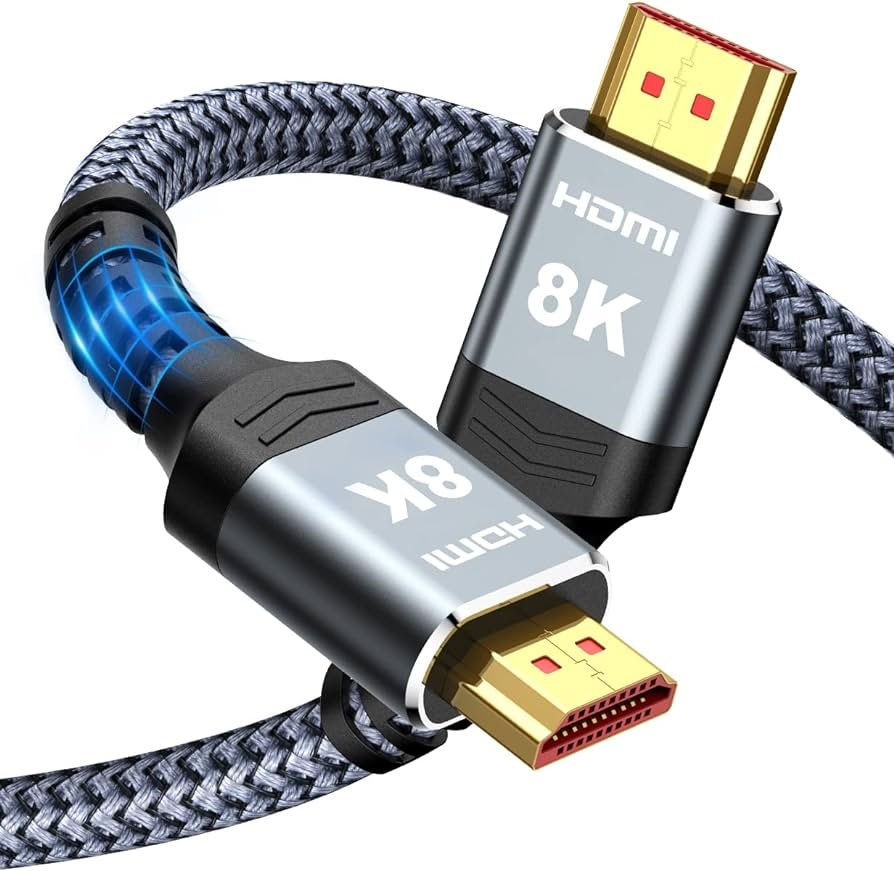 Highwings - Cable largo HDMI de 8 K a 60 Hz, 15 pies / 5 metros, 48 ​​Gbps, cable HDMI de ultra-alta velocidad para videojuegos, 4 K a 120 Hz, 144 Hz,...