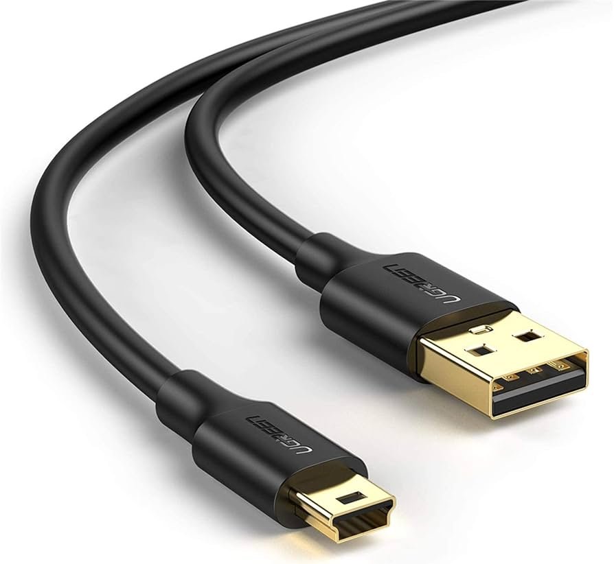 UGREEN Cable mini USB de 3 pies, mini cable USB 2.0, cable USB mini B, cable de carga mini USB compatible con Garmin Nuvi GPS, SatNav, Dash Cam,...