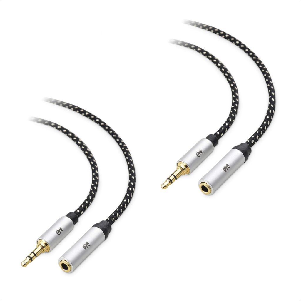 Cable Matters Paquete de 2 cables de extensión de auriculares de 6 pies (cable de extensión de 0.138…Ver más Cable Matters Paquete de 2 cables de...