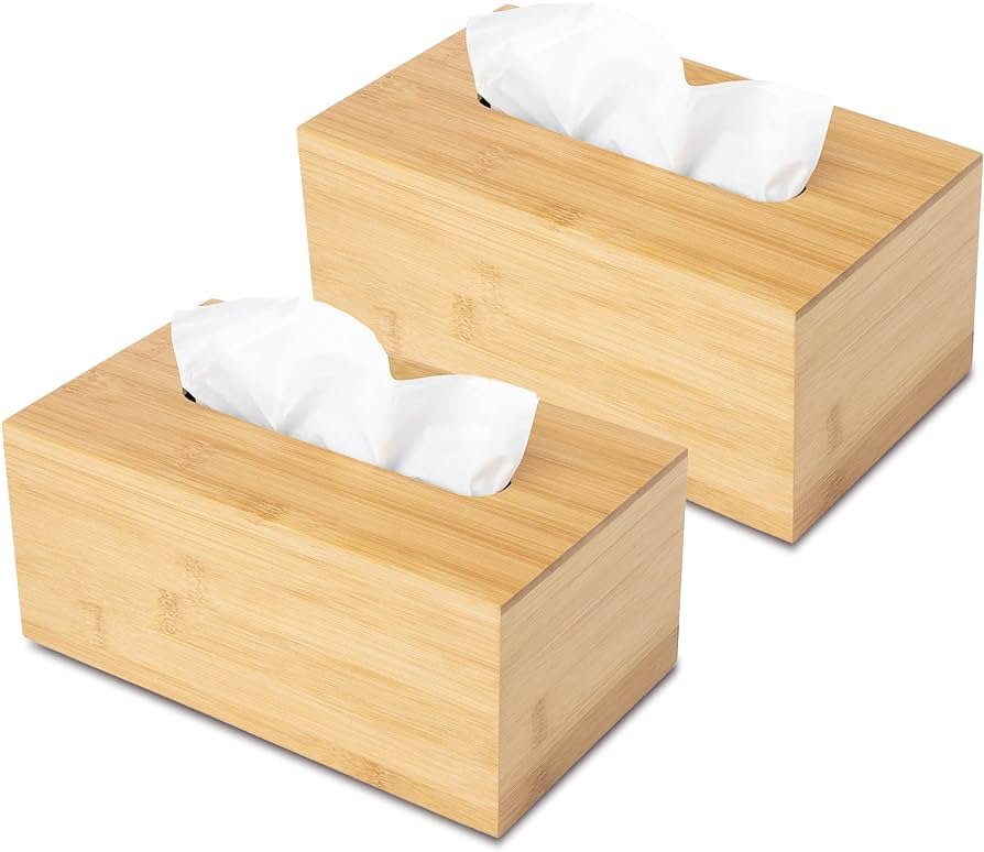 Amazon.com: JUSK Caja de pañuelos de diseño - Caja de pañuelos de ...