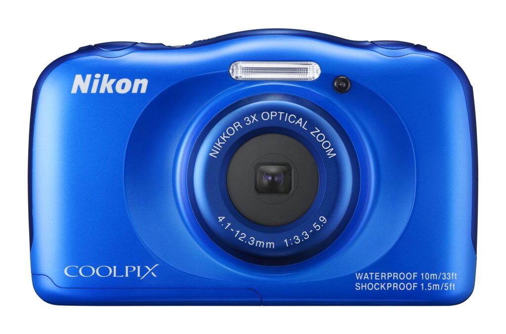 Nikon COOLPIX S33 Cámara digital impermeable (azul) (descontinuado por el fabricante)