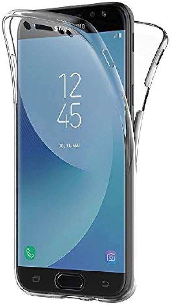 AICEK Funda Samsung Galaxy J7 2017, Transparente Silicona 360 Grados Full Body Fundas para Samsung J7 2017 Carcasa Silicona Funda Case (5,5 Pulgadas...