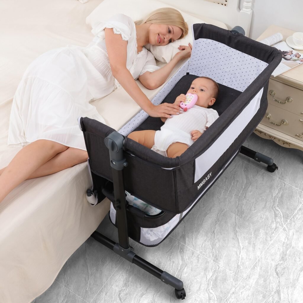 Amazon.com: MMBABY Cuna para bebé, cuna portátil fácil plegable 3 ...