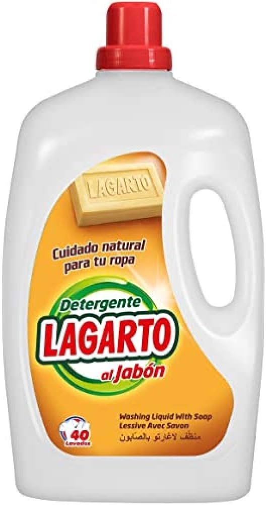 Lagarto Detergente Lavadora Liquido al JABÓN 40 lav.