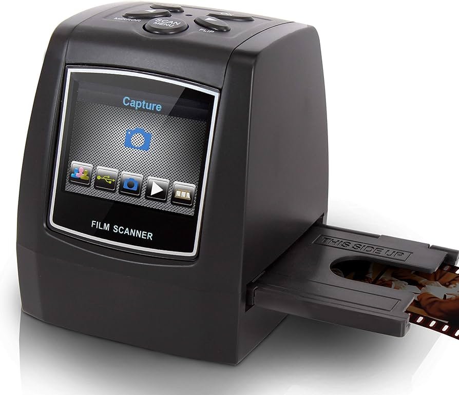 Pyle Escáner de película y digitalizador de diapositivas – Escáner de diapositivas de película digital todo en 1 de 22 MP, convertidor de imágenes, ...
