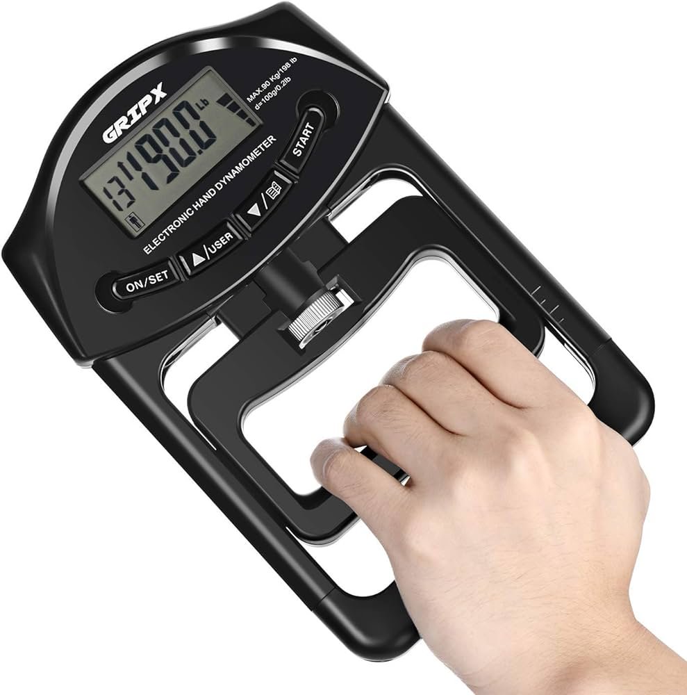 Amazon.com: GRIPX Dinamómetro digital de mano, medidor de medición ...