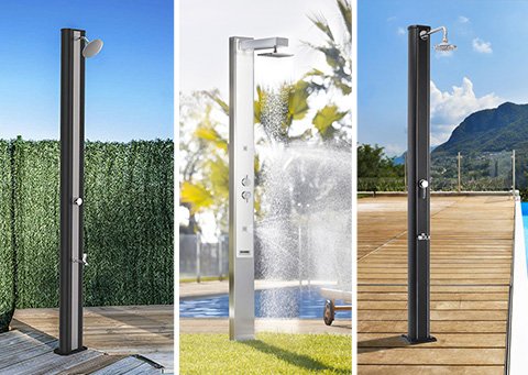 Las 5 mejores duchas solares de piscina y jardín del 2021