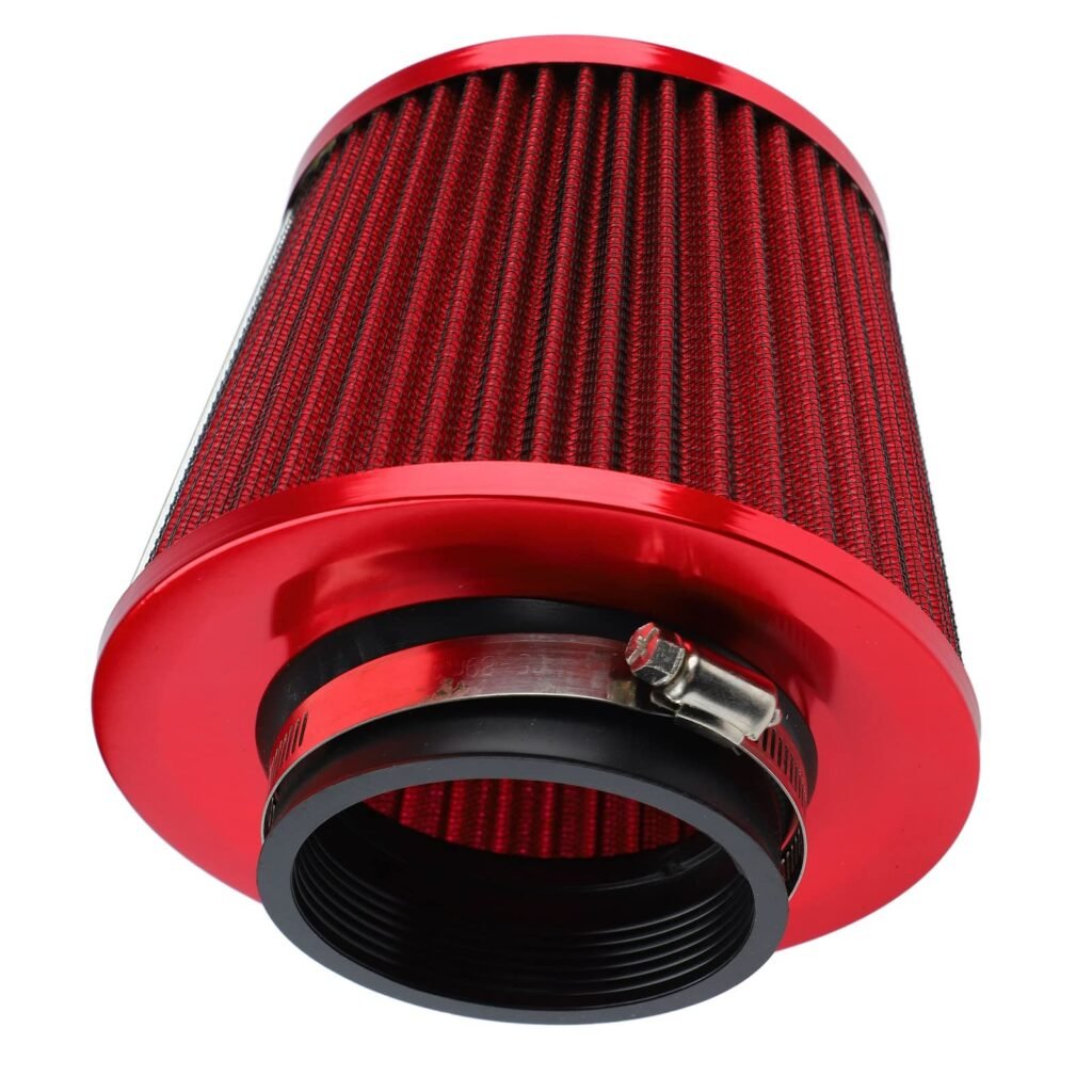 Filtro de aire de coche de alto rendimiento para un mejor rendimiento del vehículo (rojo)