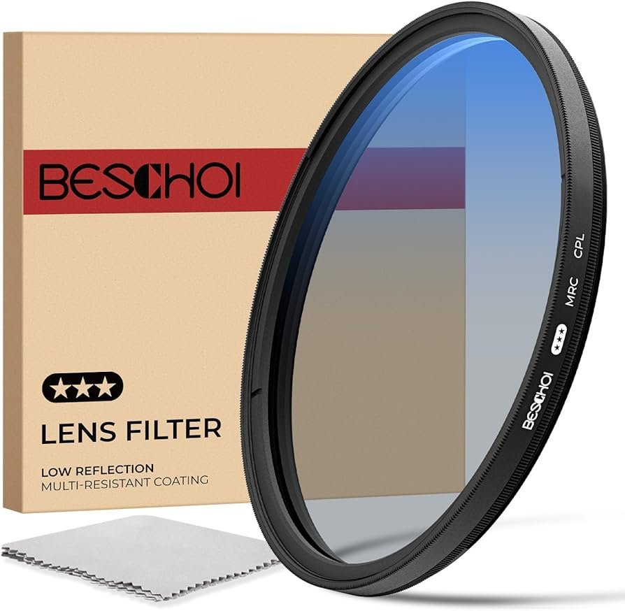 BESCHOI - Filtro Polarizador Circular MRC 52mm de Vidrio óptico con 30 Capas Nano-Recubrimiento para Objetivo 52mm (3 Star)
