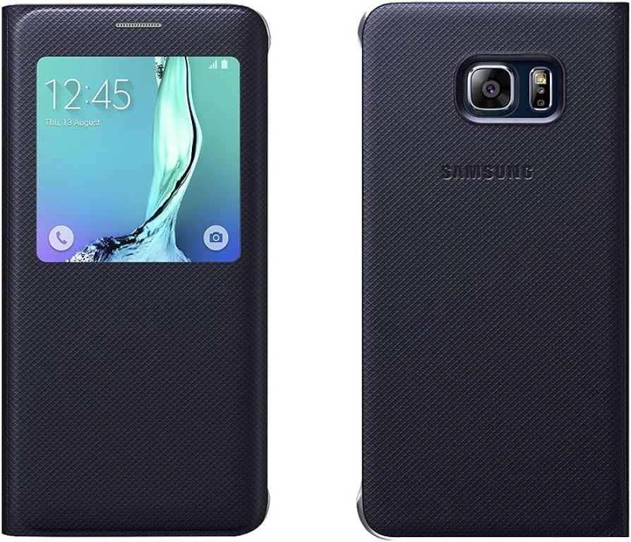 Samsung BT-EFCG928PBEGWW - Funda para Samsung Galaxy S6 Edge+, color negro - Versión Extranjera