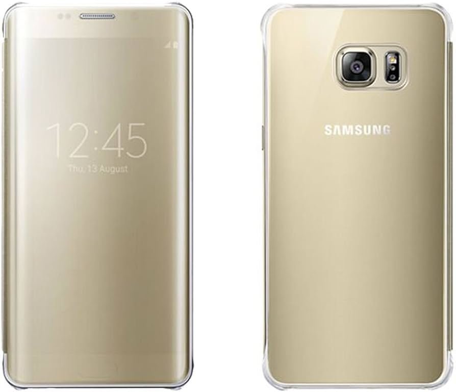 Funda Samsung Clear View para Galaxy S6 Edge Plus - Dorada