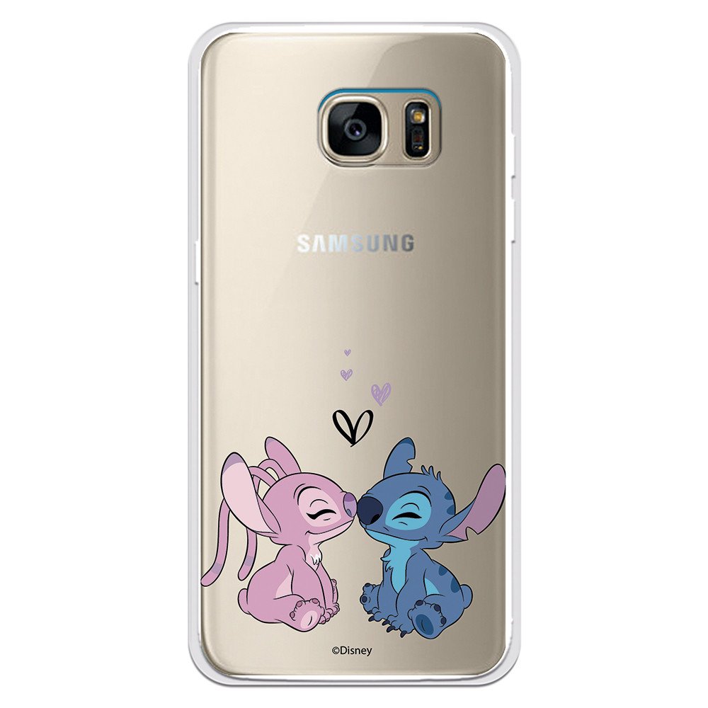 Funda para Samsung Galaxy S7 Edge Oficial de Disney Angel & Stitch...