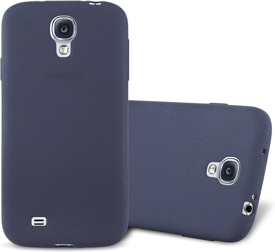 Cadorabo Funda para Samsung Galaxy S4 en Frost Azul Oscuro - Cubierta Proteccíon de Silicona TPU Delgada e Flexible con Antichoque - Gel Case Cover...