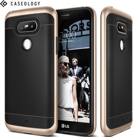 Funda LG G5 Caseology Wavelength Series - Negra / Oro Opiniones