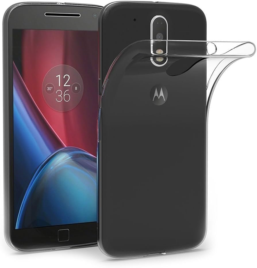 MaiJin Funda para Motorola Moto G4 / Moto G4 Plus (5,5 pulgadas) Suave TPU Goma Gel Parachoques Transparente Contraportada