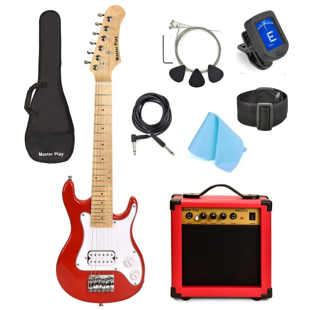 Amazon.com: Master Play Guitarra eléctrica de 30 pulgadas, para ...
