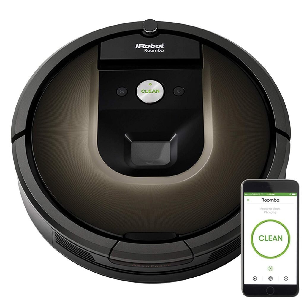 iRobot Roomba 980 Robot Aspirador - Mapeo conectado Wi-Fi, funciona con Alexa, ideal para pelo de mascotas, alfombras, suelos duros, tecnología Power...