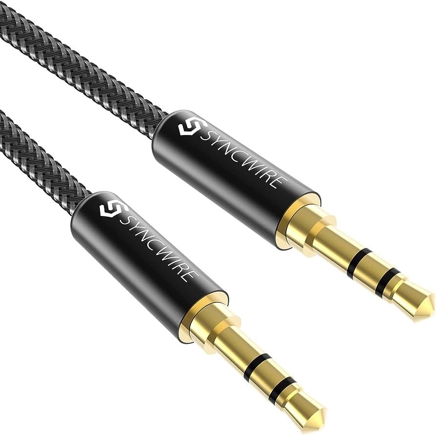 SYNCWIRE Cable Jack 3.5 Macho Macho, Cable de Audio 3.5mm de Nylon...