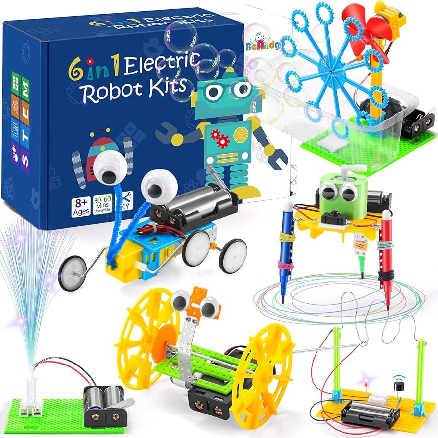 Amazon.com: Kit de robótica STEM, 6 juegos de proyectos de ciencia ...