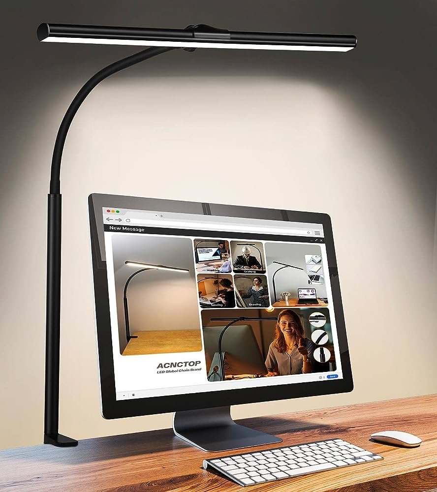Amazon.com: ACNCTOP Lámpara LED de escritorio para oficina y hogar ...