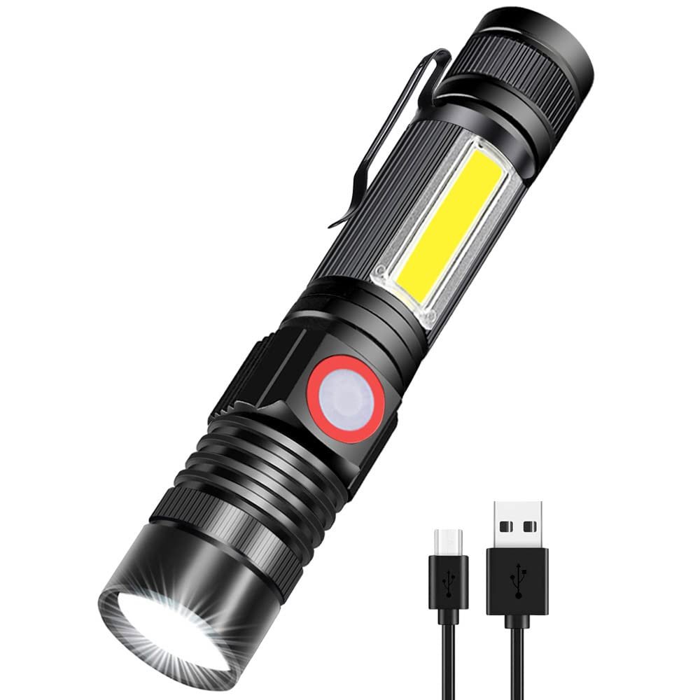 Amazon.com: Linterna LED recargable, linternas magnéticas ...