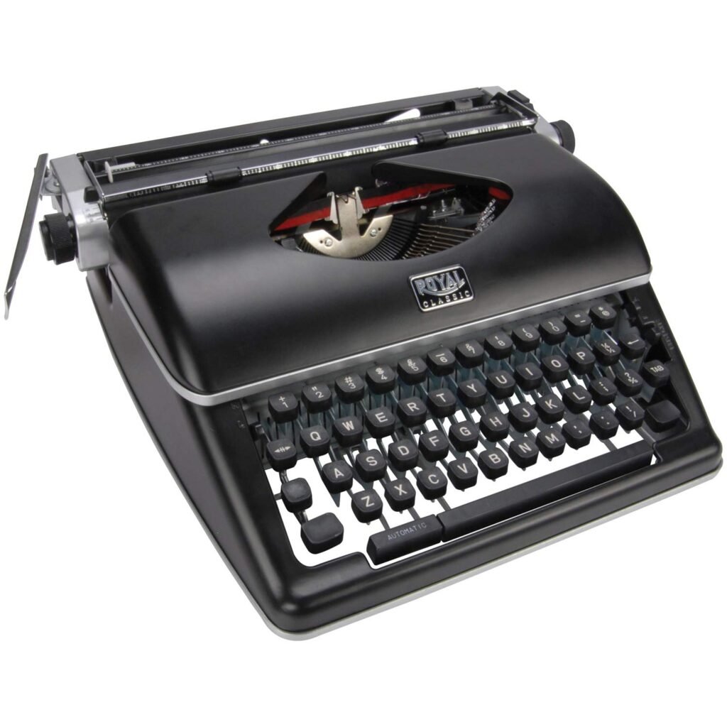 Royal Productos de información al consumidor Máquina de escribir manual clásica retro (negro), número de modelo: 79104P