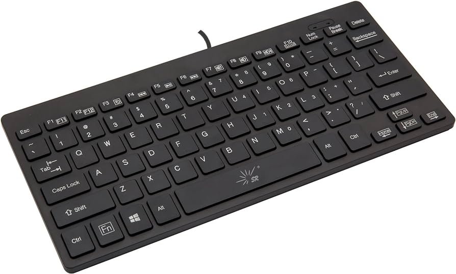 Amazon.com: SR Mini teclado con cable delgado luz 78 teclas USB ...