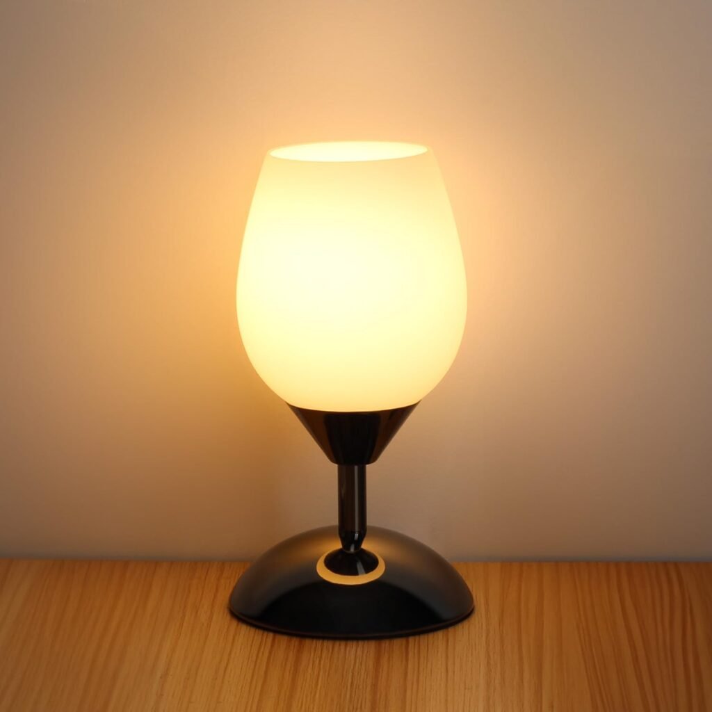 Amazon.com: Boncoo Lámpara de mesa con control táctil, lámpara ...