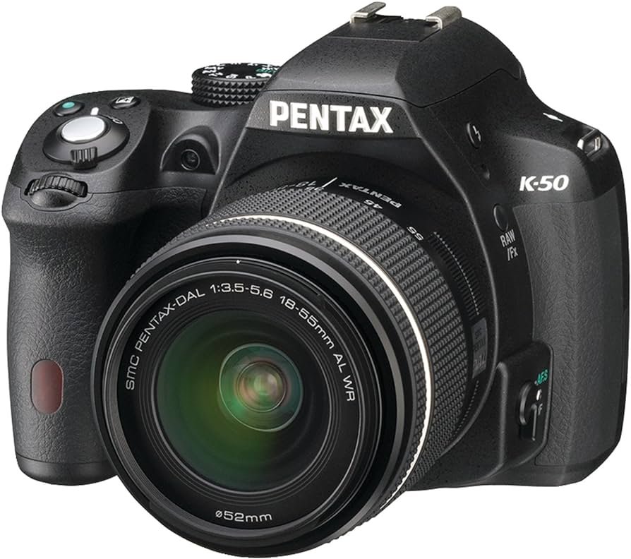 Pentax juego de cámara digital K-50 SLR de 16 MP