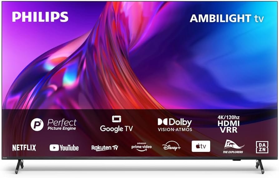 Philips TV LED Ambilight 4K|PUS8818|75 Pulgadas|TV UHD 4K|60Hz|P5 Picture Engine|HDR10+|Google Smart TV|Dolby Atmos|Altavoces 20...