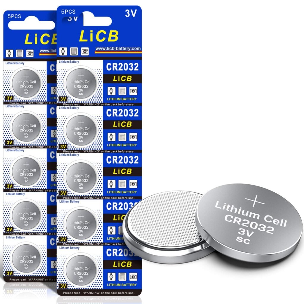 Amazon.com: LiCB Batería de litio CR2032 3V (paquete de 10 ...