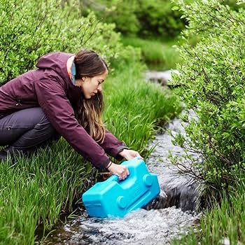 AquaBrick - Sistema de purificación de agua, filtro de agua portátil para camping, el mejor purificador de agua de supervivencia para agua potable de...