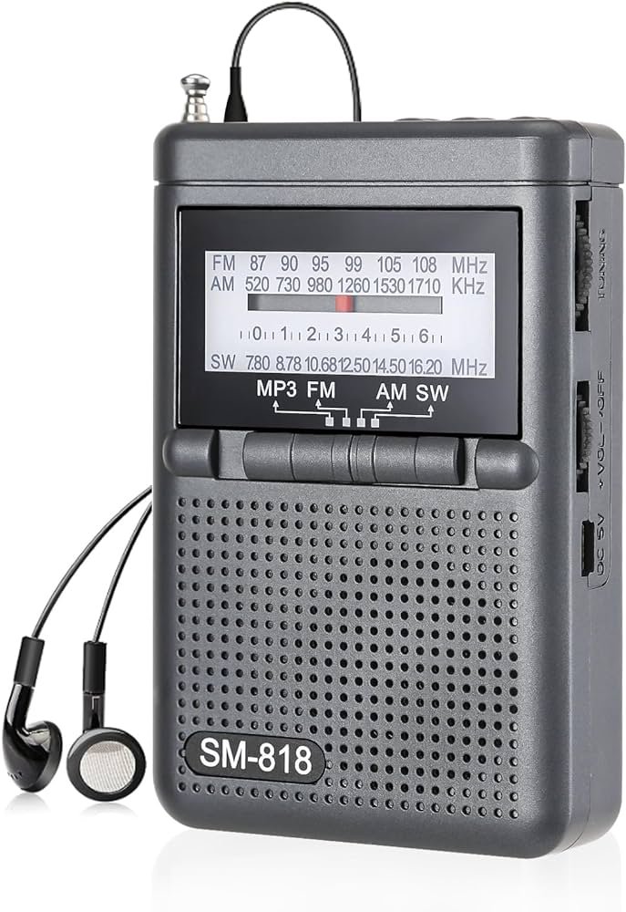 Amazon.com: SEMIER Radio de bolsillo personal AM FM SW portátil ...