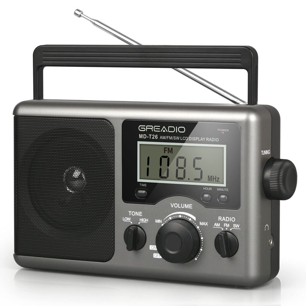 Amazon.com: Greadio Radio portátil de onda corta con la mejor ...