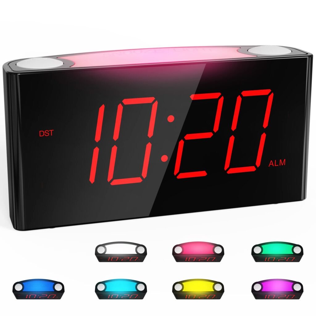 Amazon.com: ROCAM Reloj despertador digital para habitaciones ...