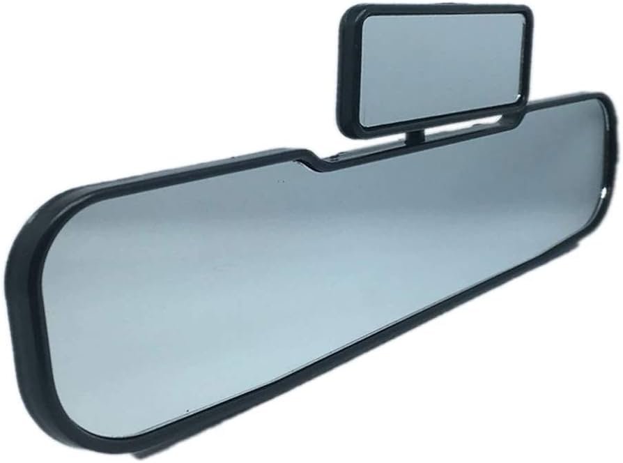 MoreChioce - Espejo retrovisor panorámico de gran angular 2 en 1, espejo retrovisor universal plano interior que reduce el punto ciego para automóvil,...
