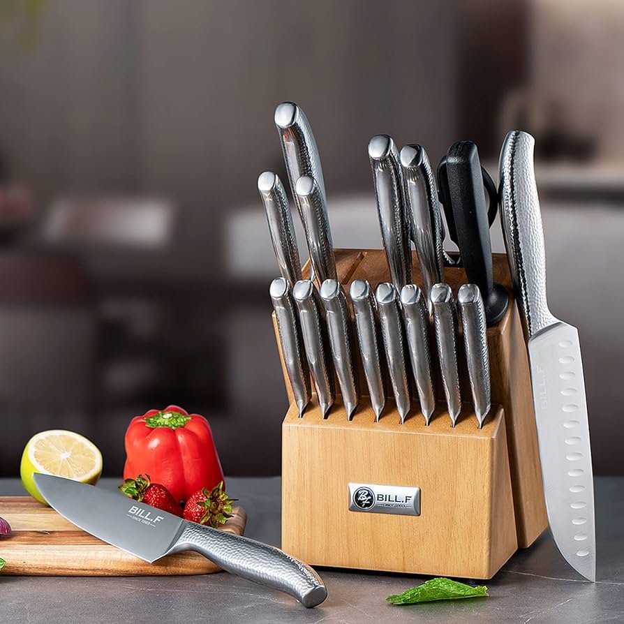 Amazon.com: Juego de cuchillos de cocina, juegos de cuchillos de ...