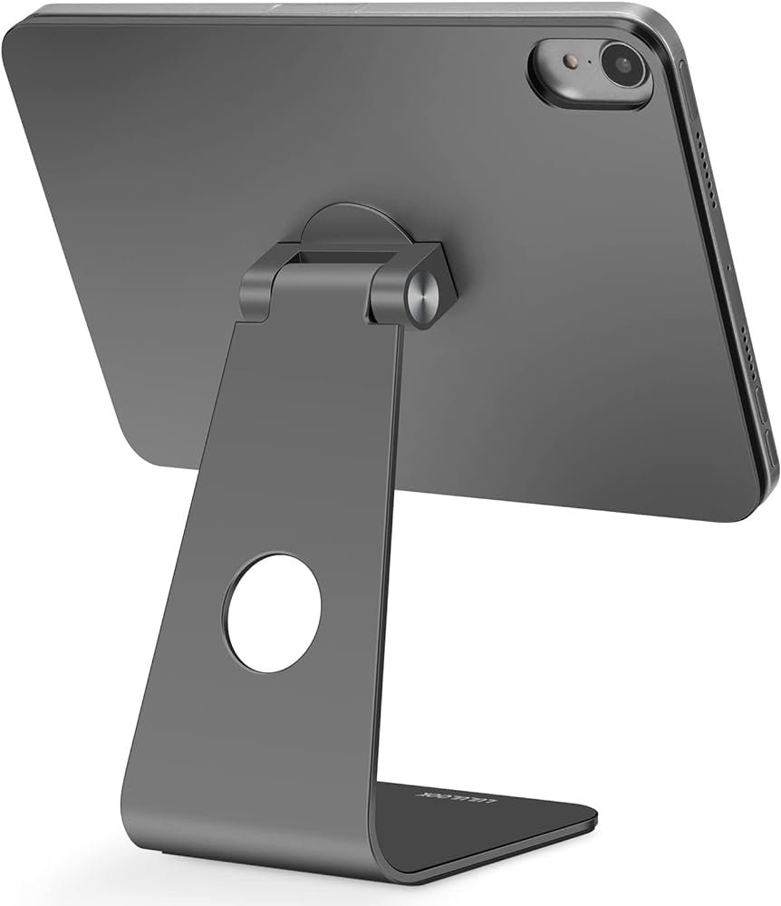LULULOOK Soporte magnético para iPad Mini 6 (8.3 pulgadas, 2021), soporte ajustable para tableta de escritorio, soporte flotante giratorio de aluminio...