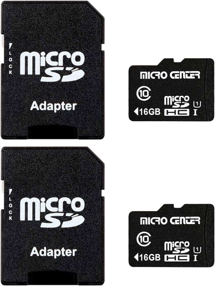 Tarjetas Micro SD, 16 GB - paquete de 2