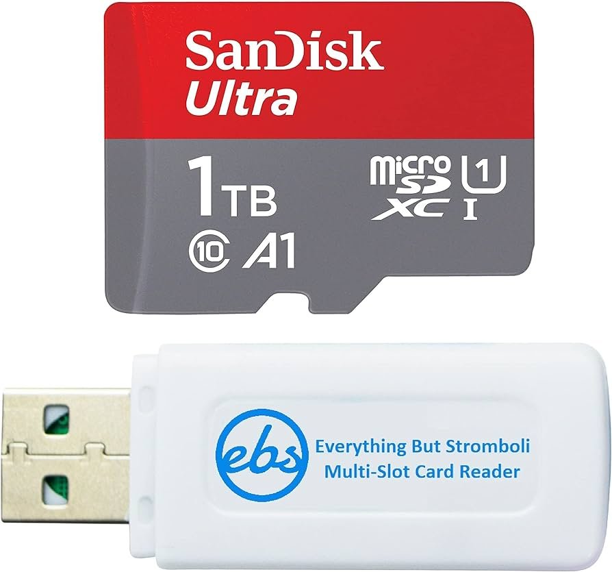 SanDisk Ultra 1TB Tarjeta Micro SD clase 10 funciona con teléfono compatible con Android, tabletas Galaxy, Nintendo Switch, Drones, Action Cam – Paquete...