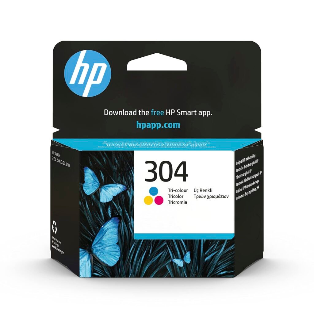 HP 304 N9K05AE, Tricolor, Cartucho de Tinta Original, Compatible ...