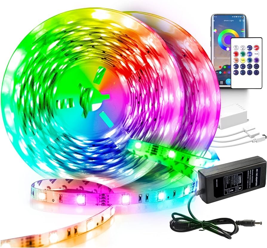 Amazon.com: VOLIVO - Tira de luces led RGB, de 130 pies, 24 V ...