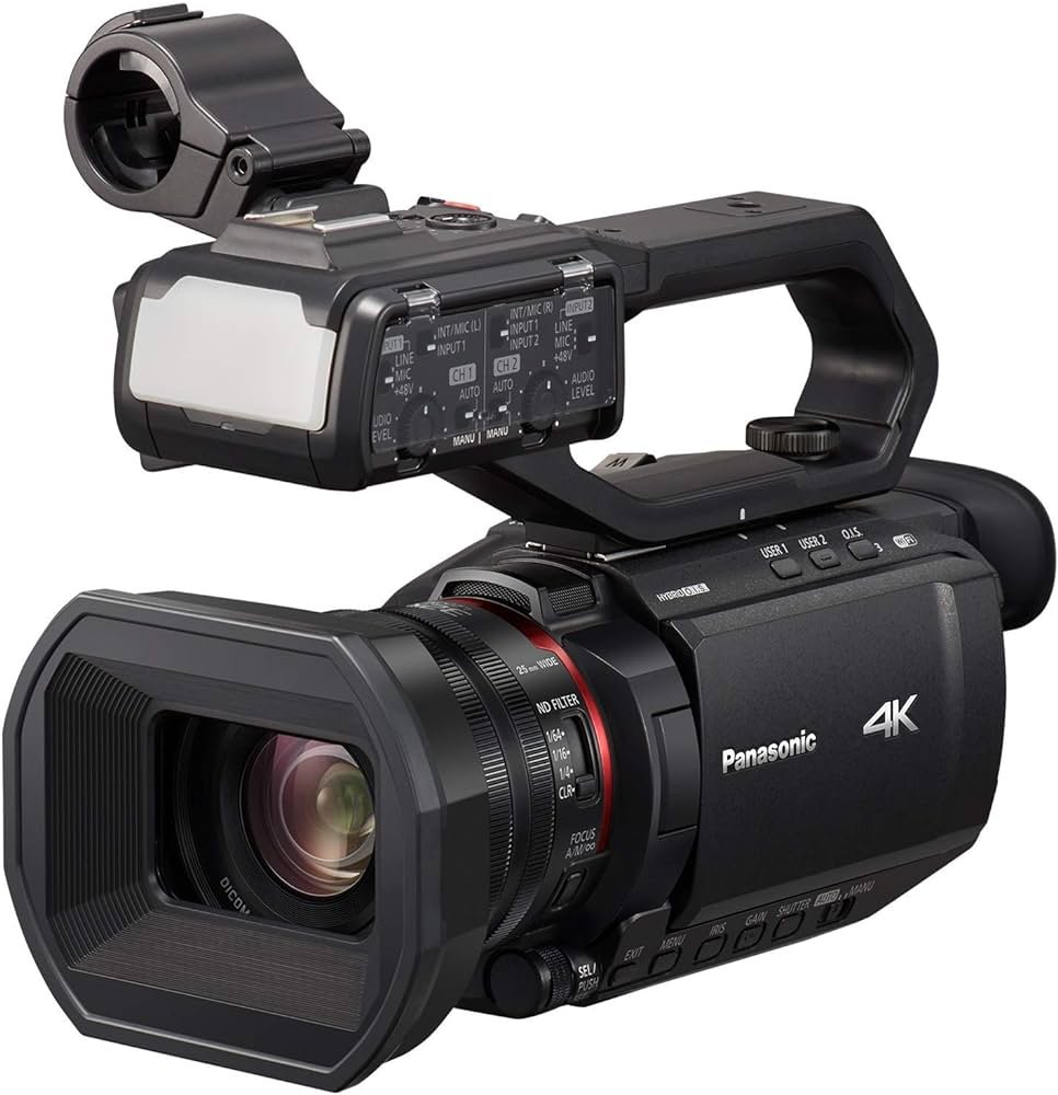 Amazon.com: Videocámara profesional Panasonic X2000 4K con zoom ...